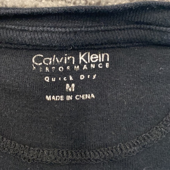 Calvin Klein striped long sleeved top- fair condition performance product - Picture 2 of 3